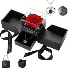 eternal rose with jewelry box eternal