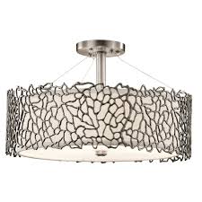 Get 5% in rewards with club o! Kichler Silver Coral Duo Mount Pewter Ceiling Pendant