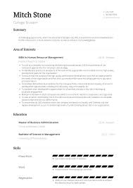 College Student Resume Samples And Templates Visualcv