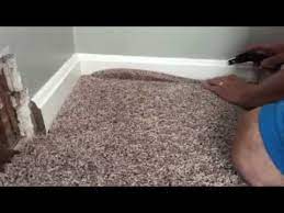 how to cut and fit carpet in a room