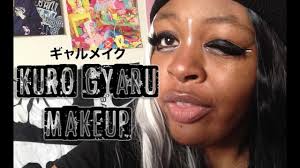 my kuro gyaru makeup style you