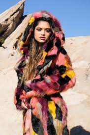 Women S Faux Fur Hooded Long Coat In