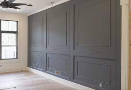 double raised panel feature wall