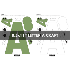 Six letter words are all around you. Alphabet Letter Crafts Printables The Aloha Hut