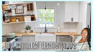 diy kitchen makeover renovation from