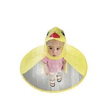 Childrens Duck Raincoat Ufo Raincoat Children Umbrella Cartoon Cloak For Kids Adult Outdoor Play Supplies