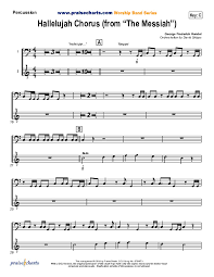 hallelujah chorus percussion sheet