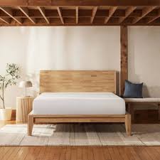 wooden bed frame silk snow