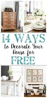 14 ways to decorate your house for free