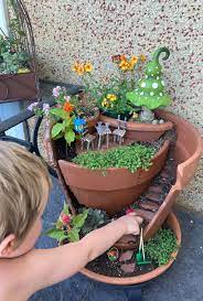 How To Make A Broken Pot Fairy Garden