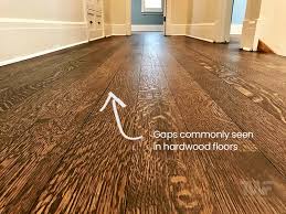 why does my hardwood floor have gaps