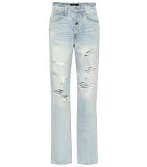 Slouch Destroyed High Rise Jeans