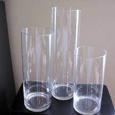 20 cylinder vases glass vase table