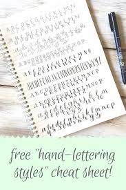 10 simple hand lettering styles plus a