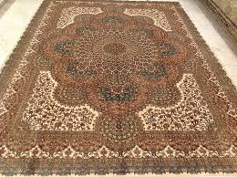 for home red kashmiri silk carpets