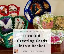 recycle old christmas greeting cards
