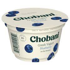 chobani yogurt greek nonfat blueberry
