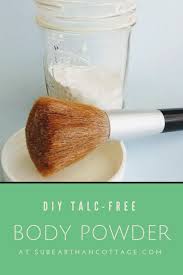 easy diy talc free body powder