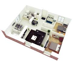 25 more 2 bedroom 3d floor plans