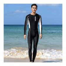 Amazon.co.jp: 日焼け止め水着、男性の水泳パンツ水着、5点水着/全身水着大人用速乾性ワンピース水着,Black-Full-Length-Large  : スポーツ＆アウトドア
