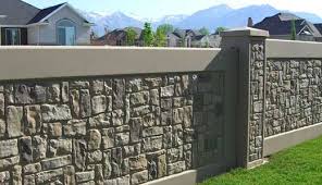 boundary wall design with grill gate