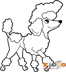 The poodle coloring page will showcase a number of representatives of this dog breed. Printable Coloring Page
