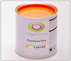 Fluorescent Paint Orange Painted Walls