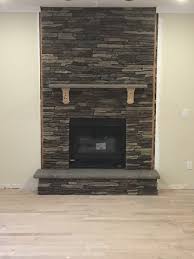 paint the stone mantel supports