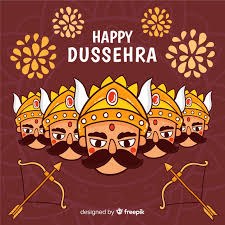 Hand Drawn Happy Dussehra Background Vector Free Download