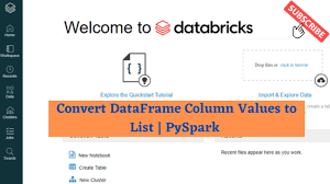 convert dataframe column values to list