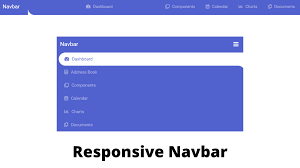 create responsive animated navbar using