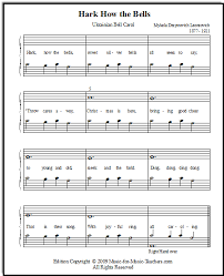 Free piano sheet music for beginners with the melody how great thou art. Free Sheet Music For Children Easy Ukrainian Bell Carol Sheet Music Christmas Piano Music Piano Music Lessons