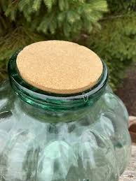 Cork Lid Pumpkin Shaped Glass Jar