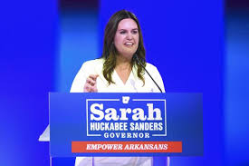 sarah huckabee sanders 1st woman