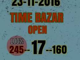 Sattamatka Time Bazar Single Open Dhamaka 23 Now 2016 By