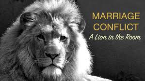marriage conflict like a lion in the