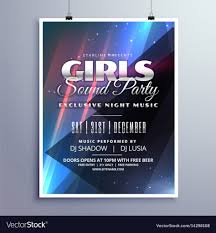 Event Flyer Template Music Abstract Light Effect Live Stock