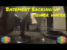 Basement Backs Up With Sewer Water