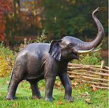 animal sculpture elephant garden statue