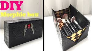 diy makeup brush storage box morphe