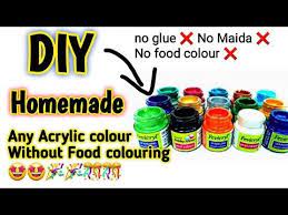 How To Make Acrylic Paint Without Food