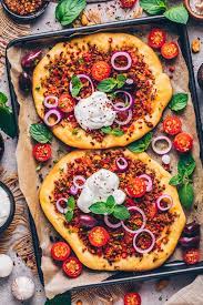 vegan turkish pizza homemade lahmacun