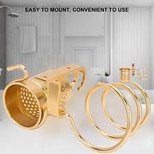 Gold Blow Dryer Holder Wall Mount Hair