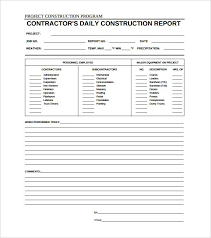 Daily Construction Report Template 25 Free Word Pdf