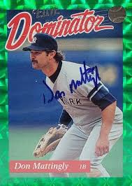 Mattingly's cards were always high on collectors' wish lists during the '80s as his production year after looked like he would be a shoo. Top Don Mattingly Cards Guide Top List Best Autographs Most Valuable