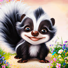 adorable whimsical baby skunk nursery