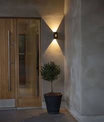 Exterior Wall Light With Flame Effect