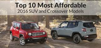 top 10 most affordable 2016 suv and
