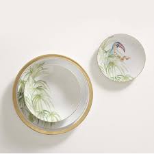 This person carries meals on plates to people in restaurants. Limoges Porcelain Set Of 4 Under Plates With Gold Trim Dalwin Designs Artemest