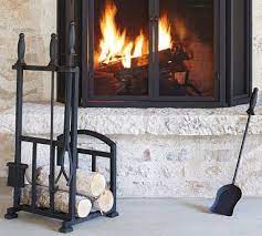 Classic Fireplace Log Holder Tool Set